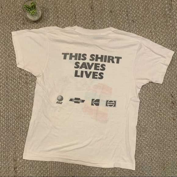 Vintage Original LIVE AID 1985 Tshirt Screen Stars - Picture 10 of 15